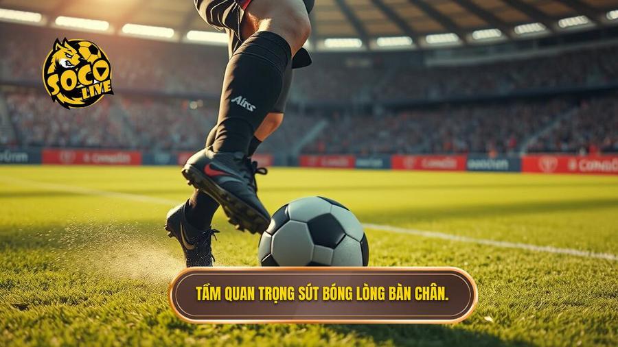 Tại sao kỹ thuật sút bóng bằng lòng bàn chân phải lại quan trọng?