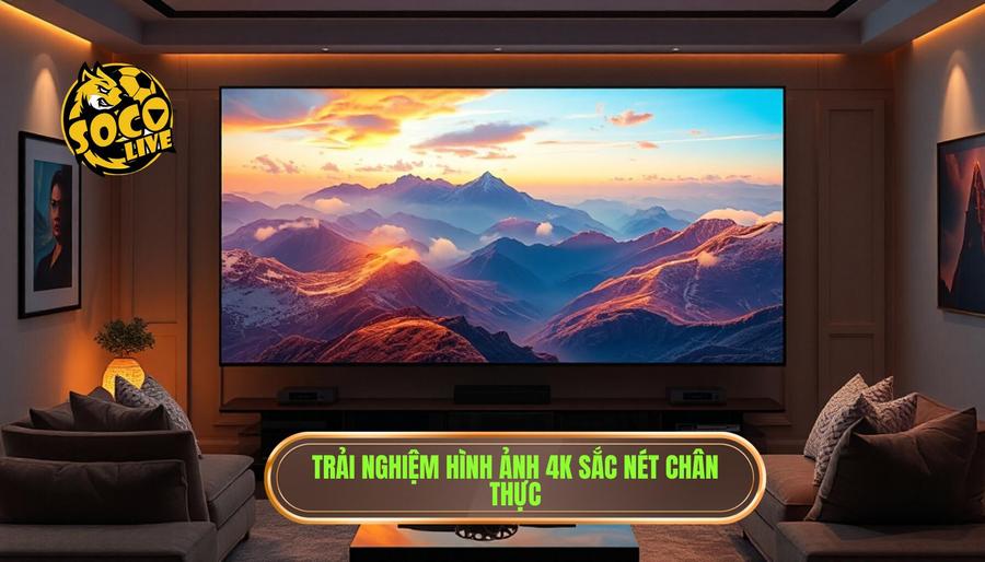 Socolive TV có gì hấp dẫn người xem? Giải mã sức hút của nền tảng xem bóng đá trực tuyến số 1 1 Trải nghiệm hình ảnh 4K và âm thanh trung thực