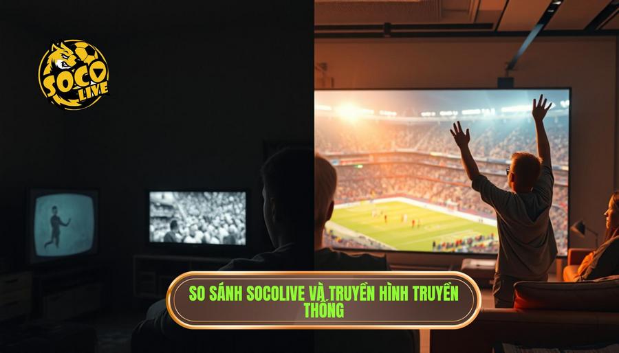 Bảng so sánh trải nghiệm tại SOCOLIVE và Truyền hình truyền thống
